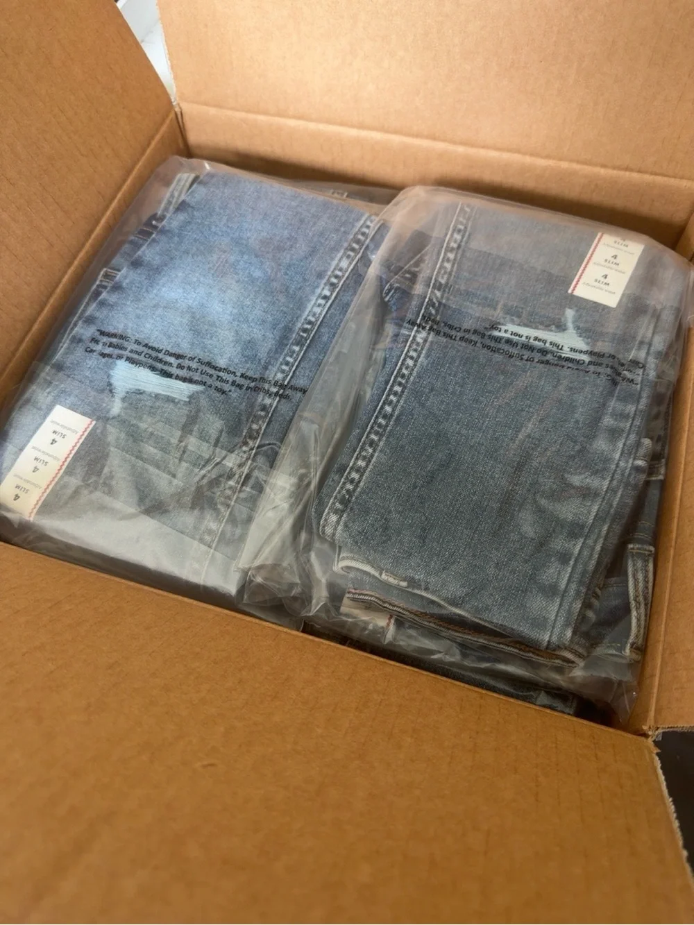 12-Pack Cat & Jack Boys Size 4 Slim Super Stretch Jeans NWT Casepack